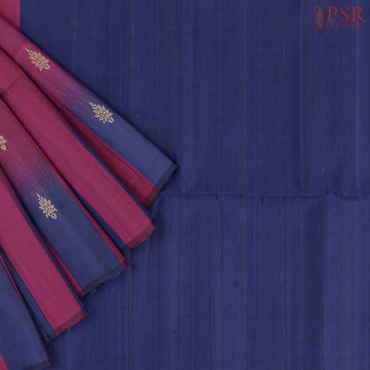 Dark Magenta Soft Silk Saree