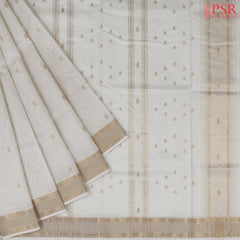 Off White Maheshwari Silk Cotton Saree