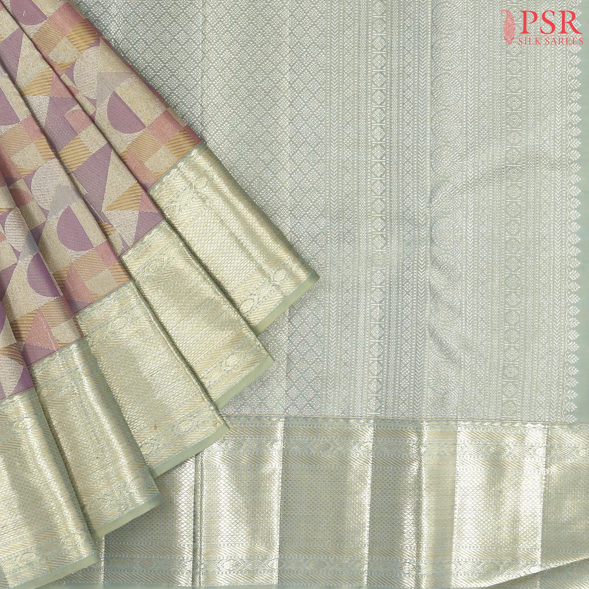 Multicolor Kanchipuram Jacquard Silk Saree