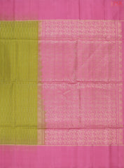 Olive Yellow Soft Silk Saree