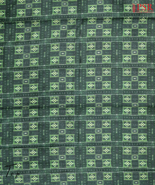 Dark Green Tassar Dress Material