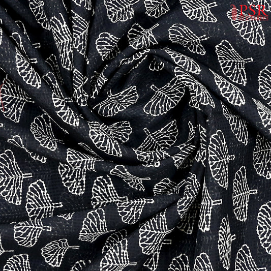 Black Silk Cotton Saree