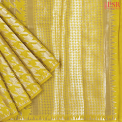 Corn Yellow Banaras Silk Saree