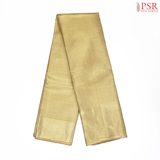 Antique Gold Kanchipuram Tissue Jacquard Silk Saree