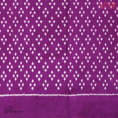 Magenta Purple Pochampally Silk Saree