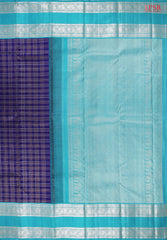 Navy Blue Kanchipuram Silk Saree