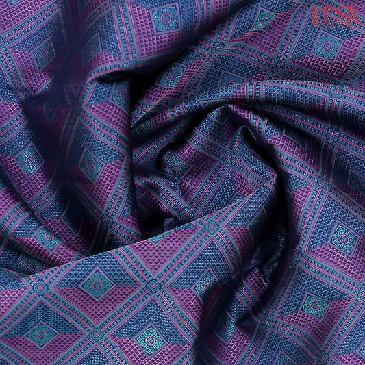 Navy Blue Kanchipuram Silk Saree