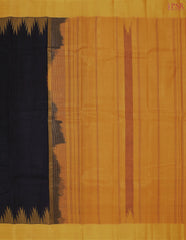 Black Kanchi Gadwal Cotton Saree