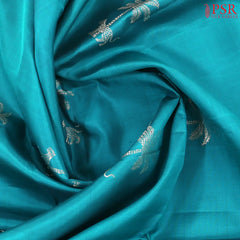 Teal Blue Soft Silk Saree