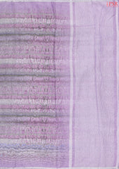 Lavender Linen Saree