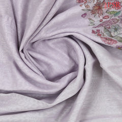 Pale Lavender Linen Saree