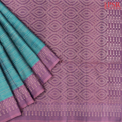 Teal Blue Soft Silk Saree