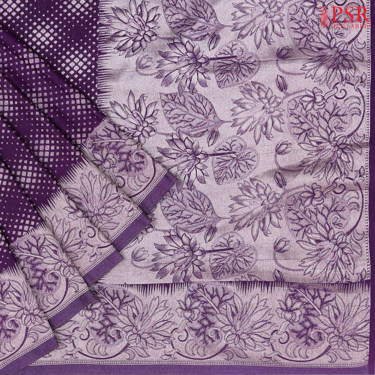 Royal Purple Georgette Saree