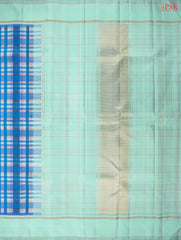 Cerulean Blue & Mint Kanchipuram Silk Saree