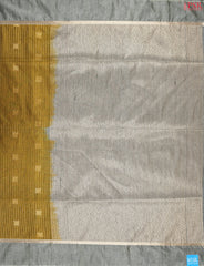 Golden Mustard Jute Art Silk Saree