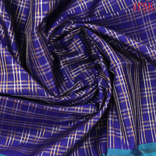 Navy Blue Kanchipuram Silk Saree