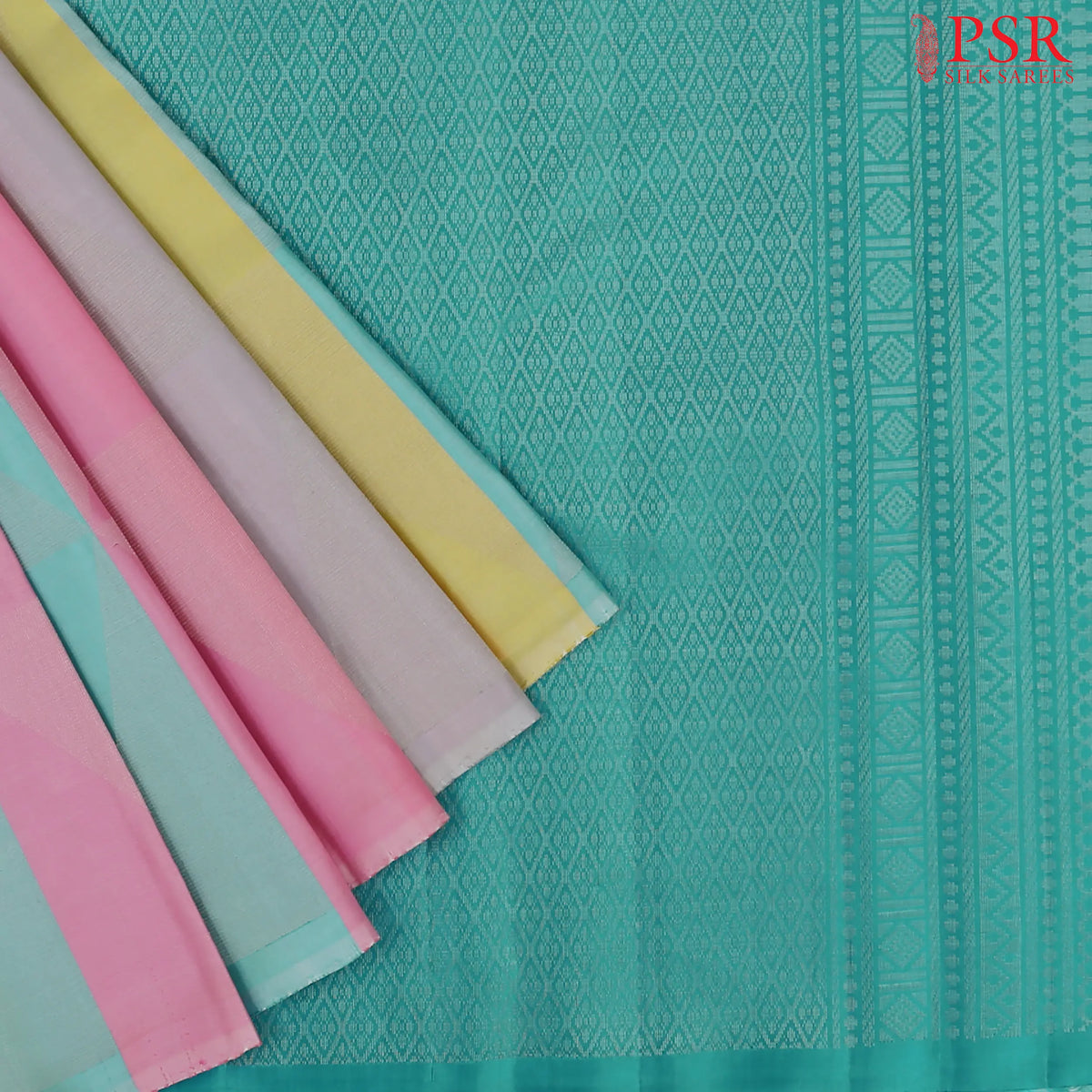 Multicolor Soft Silk Saree