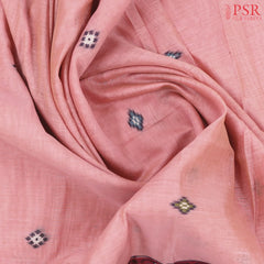 Flamingo Pink Ghicha Cotton Saree