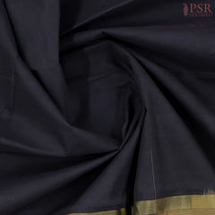 Black Kanchi Gadwal Cotton Saree