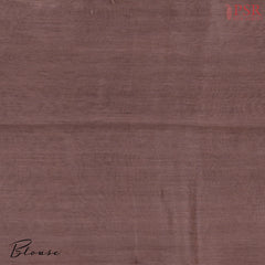 Mauve Taupe Chanderi Silk Cotton Saree