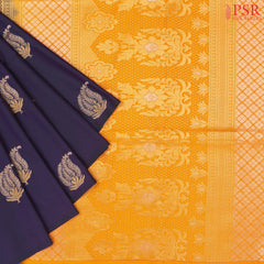 Indigo Soft Art Silk Saree