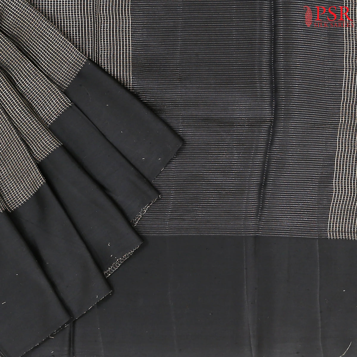 Black Semi Chiniya Saree