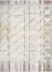 Pastel Beige Chiniya Silk Saree