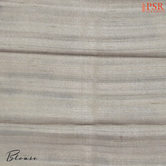Fossil Grey Semi Tussar Saree