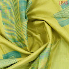 Citron Yellow Soft Silk Saree