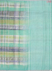 Mint Blue Linen Saree