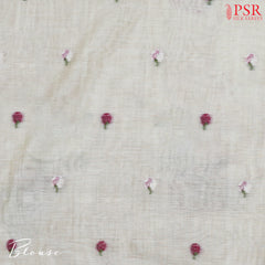 Pearl Beige Ghicha Cotton Saree