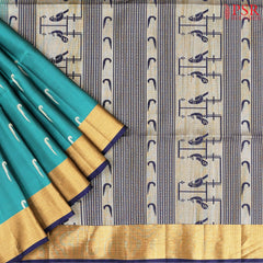Egyptian Teal Soft Silk Mix Saree