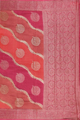 Tricolor Chanderi Silk Cotton Saree