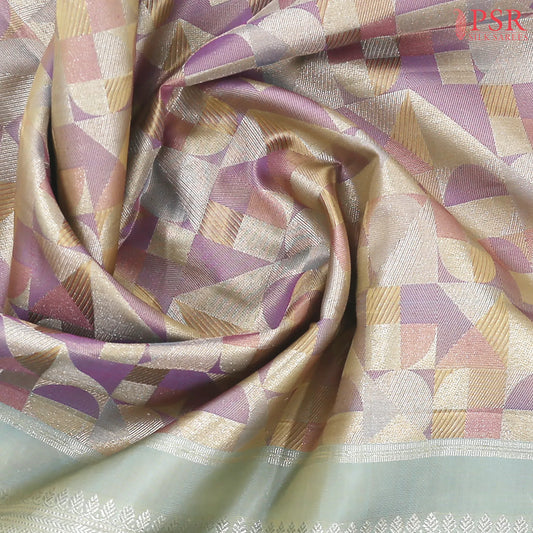Multicolor Kanchipuram Jacquard Silk Saree