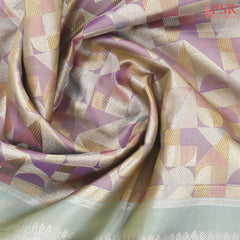 Multicolor Kanchipuram Jacquard Silk Saree