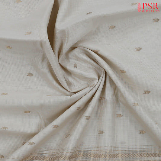 Off White Maheshwari Silk Cotton Saree