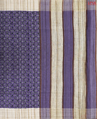 Purple & Violet Semi Tussar Saree