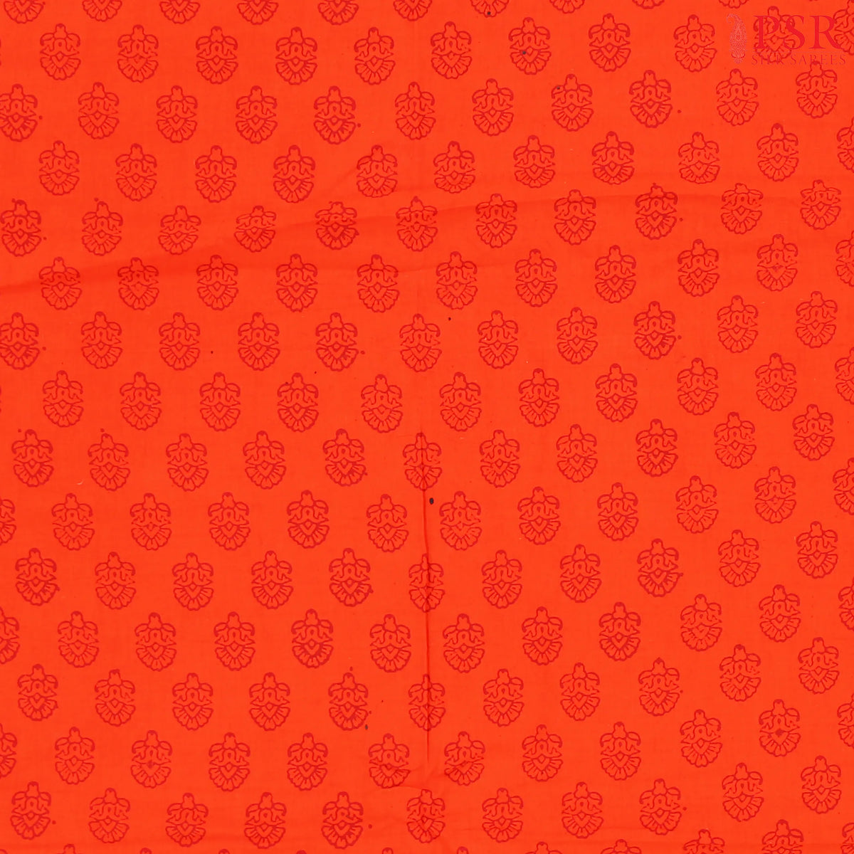 Vermilion Cotton Print Running Material