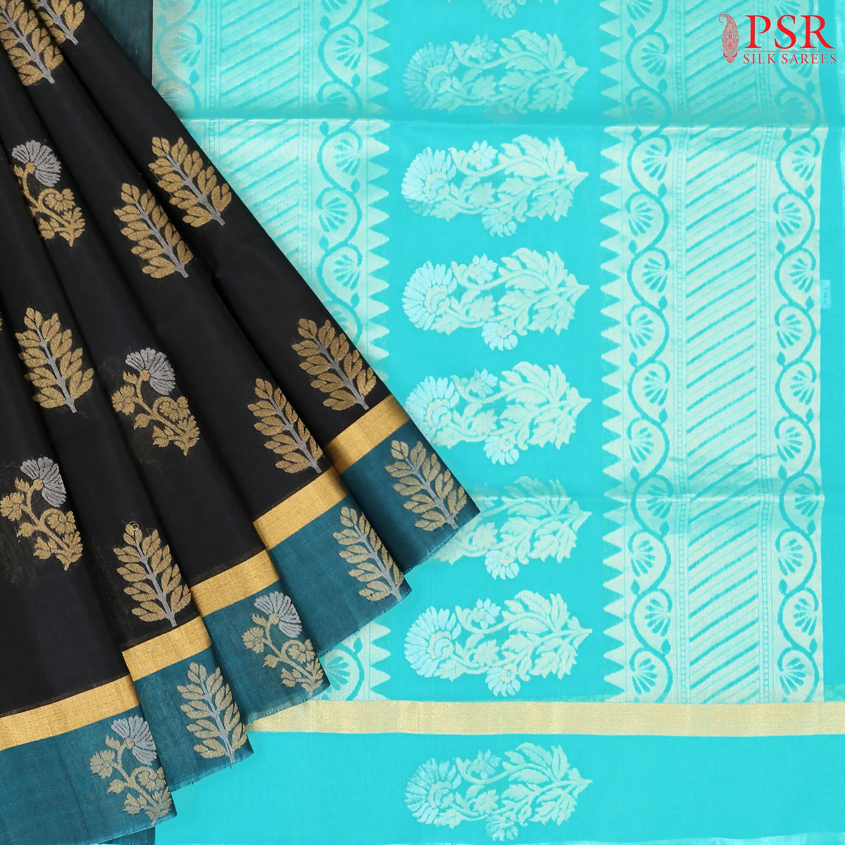 Black Silk Cotton Saree