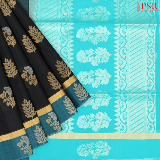 Black Silk Cotton Saree