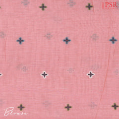Flamingo Pink Ghicha Cotton Saree
