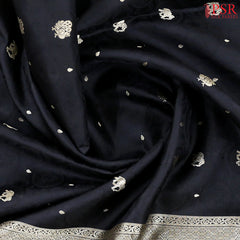 Black Fancy Kanchipuram Silk Saree