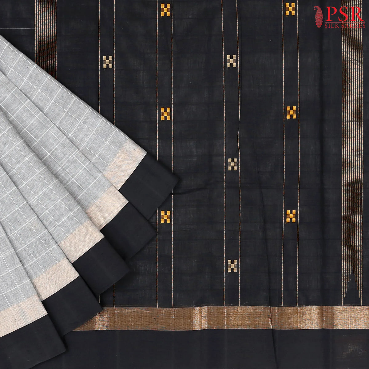 Grey Kovai Cotton Saree