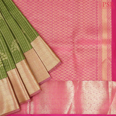 Pear Green Fancy Kanchipuram Silk Saree