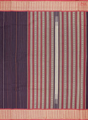 Dark Aubergine Purple Kalakshetra Kovai Cotton Saree
