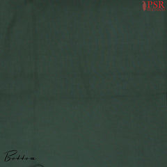 Dark Green Tassar Dress Material
