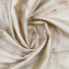 Pastel Beige Chiniya Silk Saree