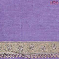 Violet Banaras Silk Cotton Saree