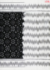 Black Pochampally Soft Silk Saree