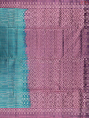 Teal Blue Soft Silk Saree